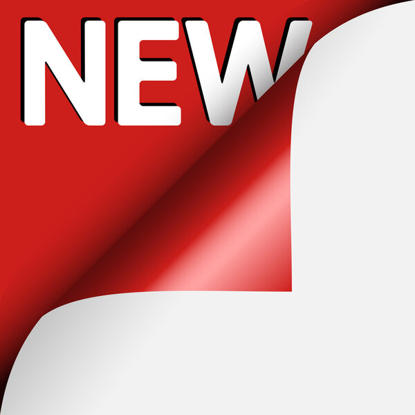 Новый текст на красном фоне
