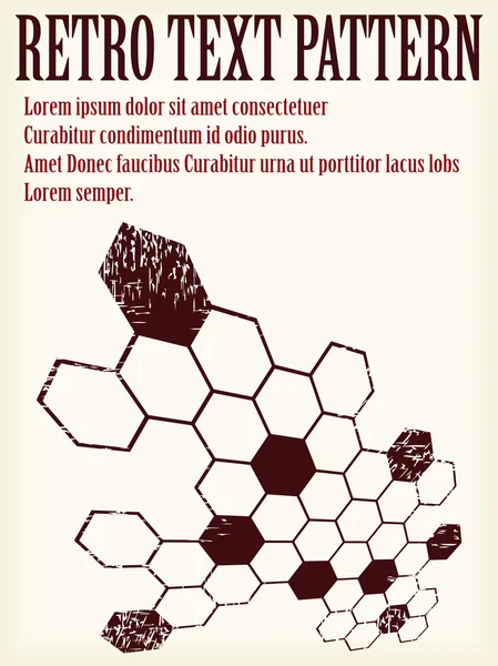 Брошюра с шестиугольниками — стоковый вектор