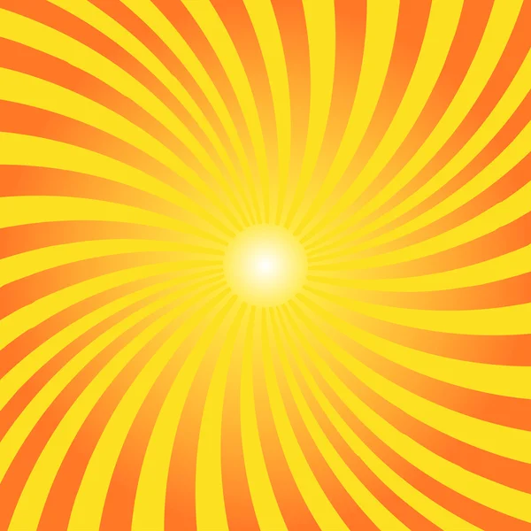 Soleil d'été tordu — Image vectorielle