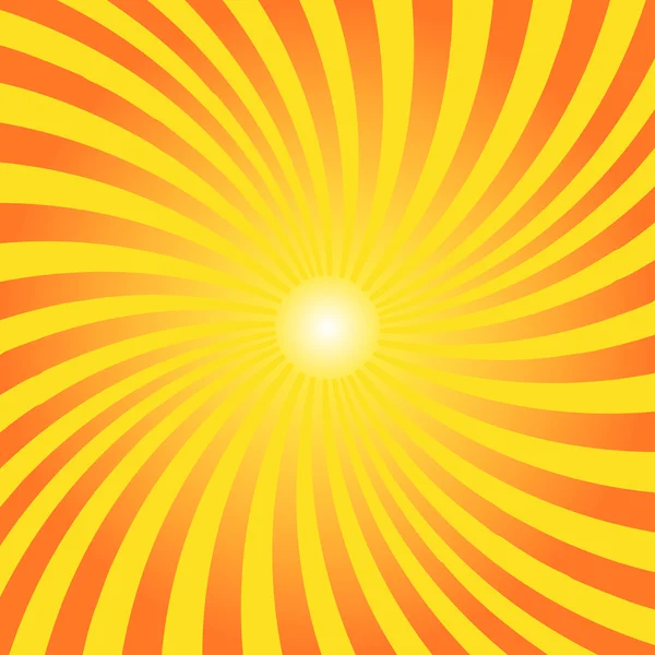 Sol de verano retorcido — Vector de stock