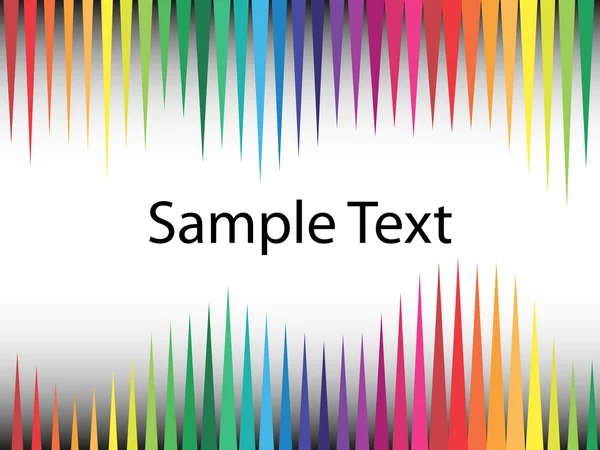 Abstract vector text rainbow brochure — Stock Vector