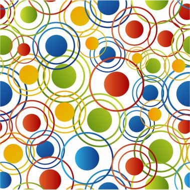 Renkli Daireler yapılan Webpattern
