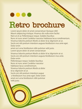 Retro broşür hatları ile