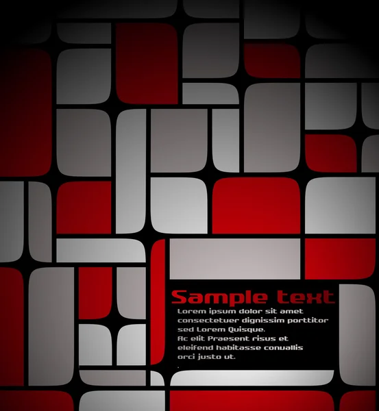 红色和灰色的方块模式 — 图库矢量图片