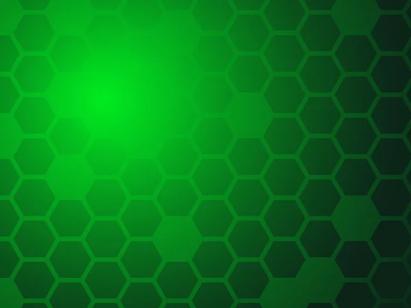 Fondo hexagones verdes — Vector de stock