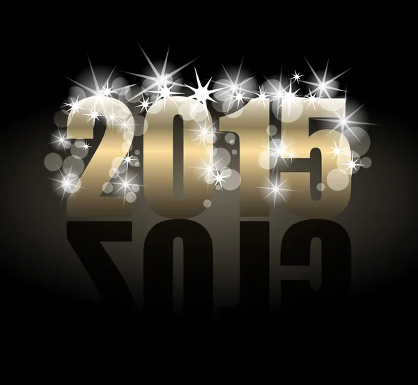 Golden year 2015 — Stock Vector