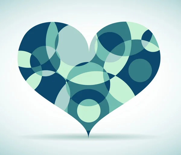 Καρδιά από διαφορετικά κομμάτια — Διανυσματικό Αρχείο