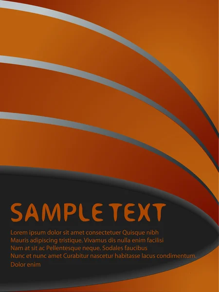 Orange dark text pattern with color gradient — Stock Vector