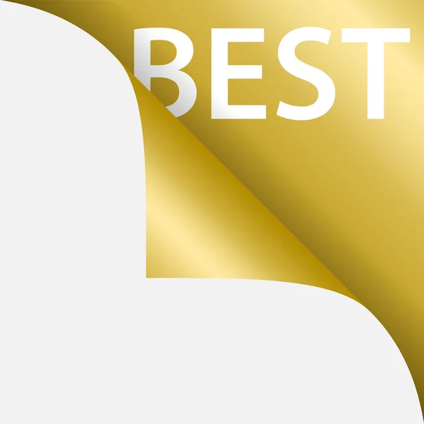 Text am besten auf goldenem Hintergrund — Stockvektor