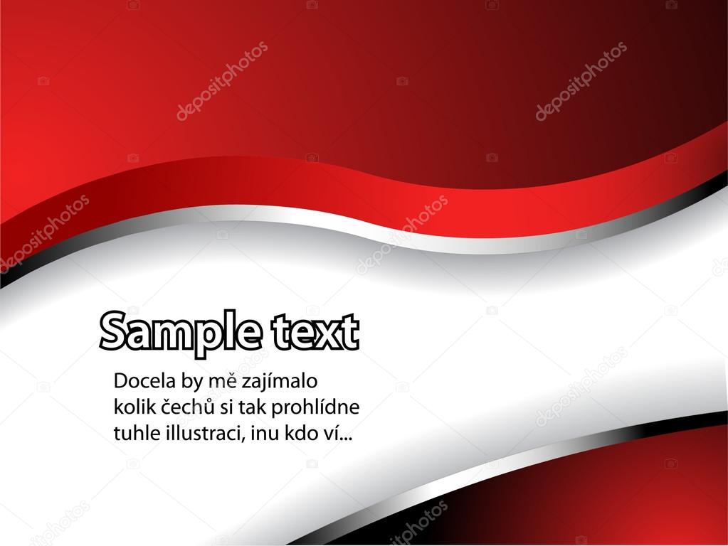 Text pattern with red and silver gradient and shadow