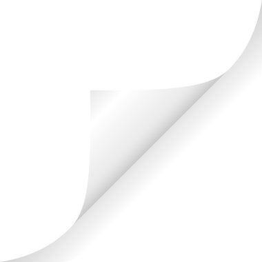 kıvrılmış kağıt köşe