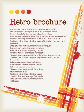 Turuncu çizgili desen