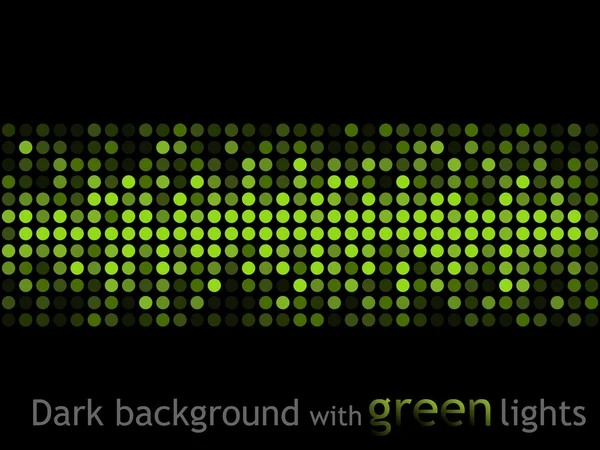 Abstrato luzes verdes — Vetor de Stock