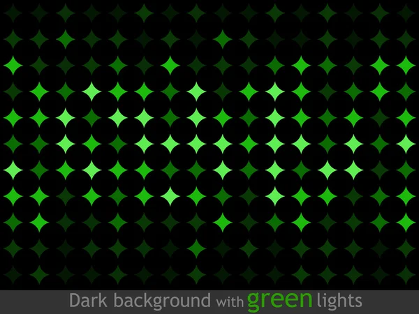 Abstracte groene lichten — Stockvector