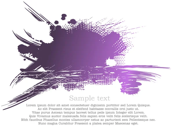 Violettes Pflaster mit Platz für Text — Stockvektor