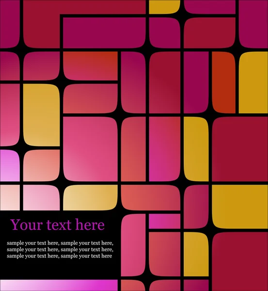 Fond de carrés colorés — Image vectorielle