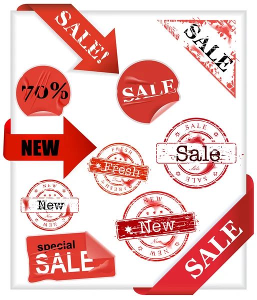 Set of shopping  signs — Stock Vector