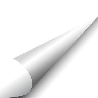 kıvrılmış kağıt köşe