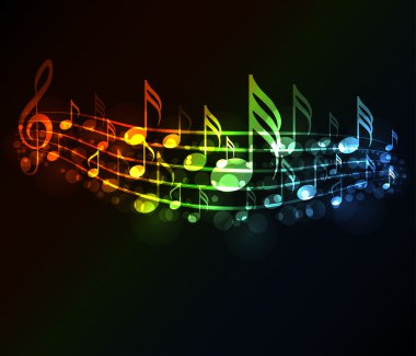 Notları ile karanlık music Tema