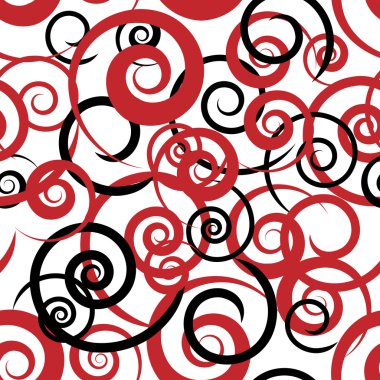 arka plan ile birçok spiraller.