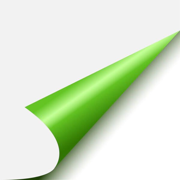 Завернутый бумажный уголок
