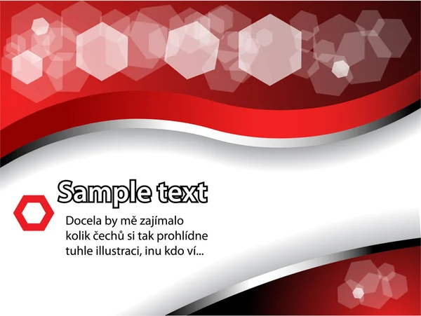 Červený text brožury — Stockový vektor