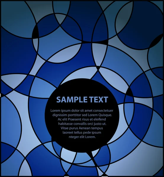 Fond cercles bleus — Image vectorielle