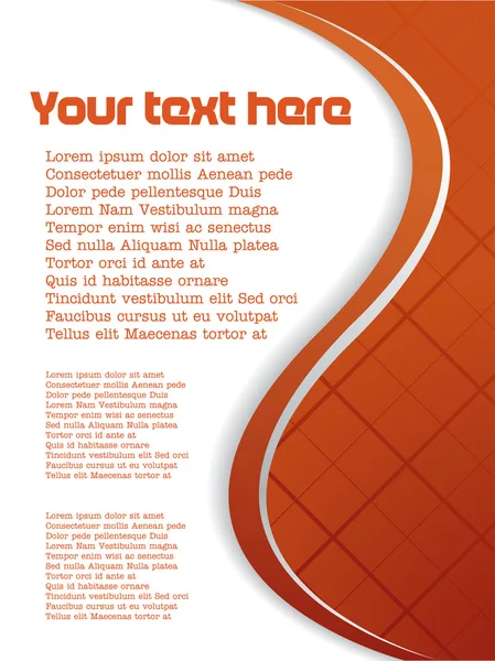 Brochure rouge abstraite — Image vectorielle