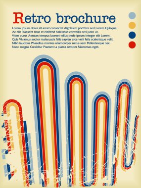 Retro broşür hatları ile