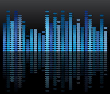 Mavi yansıtılmış ekolayzır