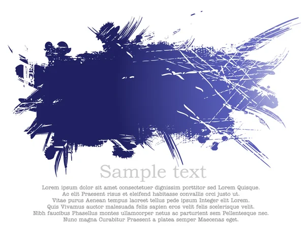 Blue and white ink background — Stock Vector