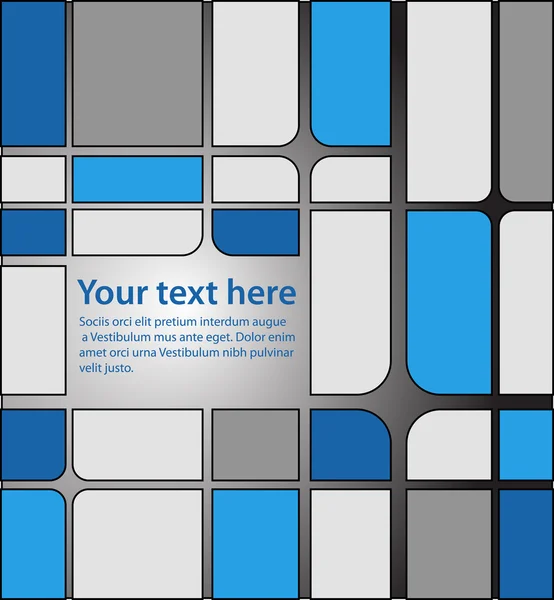 Modré a šedé čtverečky vzor — Stockový vektor