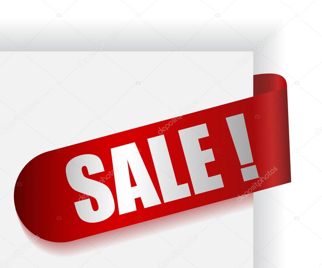 Sticker with word sale