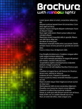 Desen renkli kareler yapılan