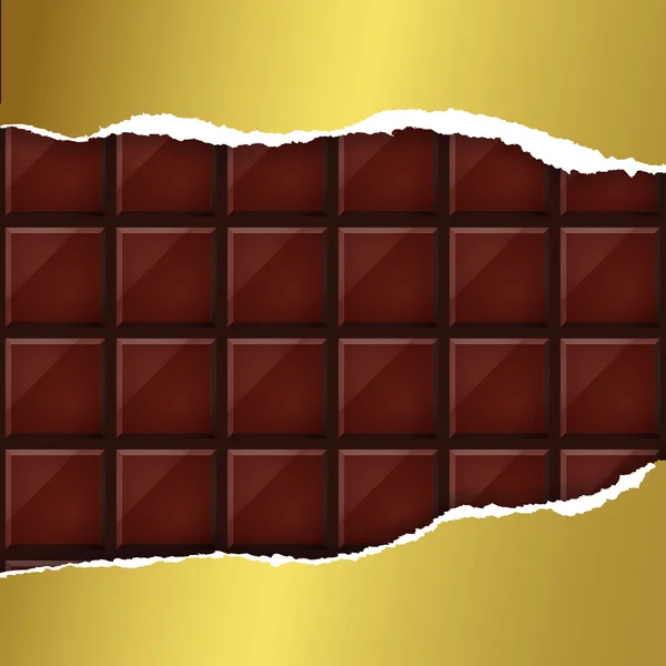 Altın ambalaj altında çikolata