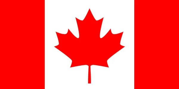 Canadá blanco y rojo — Vector de stock