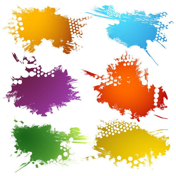 Красочные пятна чернил
