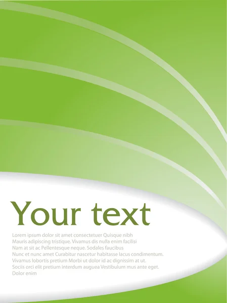 Modello di brochure di testo — Vettoriale Stock