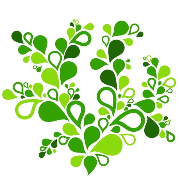 Yeşil soyut yaprakları