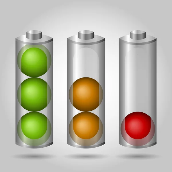 Different level of energy — Stock Vector