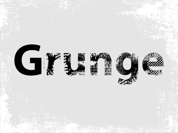 Grunge noir inscription — Image vectorielle