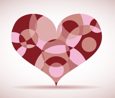 Daireler ve yüzük yapılan kalp