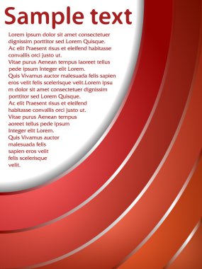 kırmızı metin şablonu