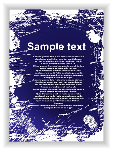 Modèle de texte bleu abstrait — Image vectorielle
