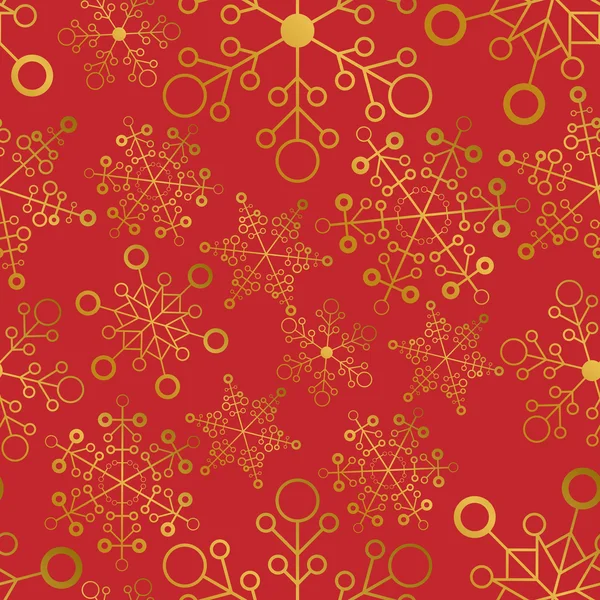 Christmas pattern with snowflakes — Stock Vector