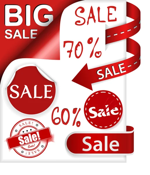 Set of shopping  signs — Stock Vector