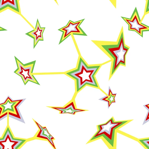 Naadloos patroon met sterren — Stockvector