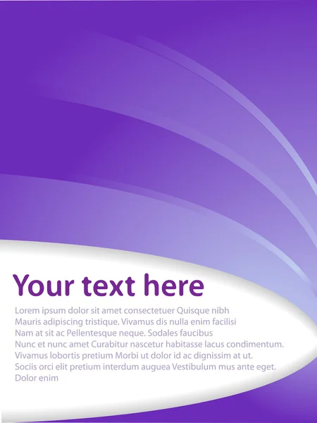 Plantilla de cubierta de folleto púrpura — Vector de stock