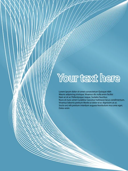 Blue abstract brochure — Stock Vector