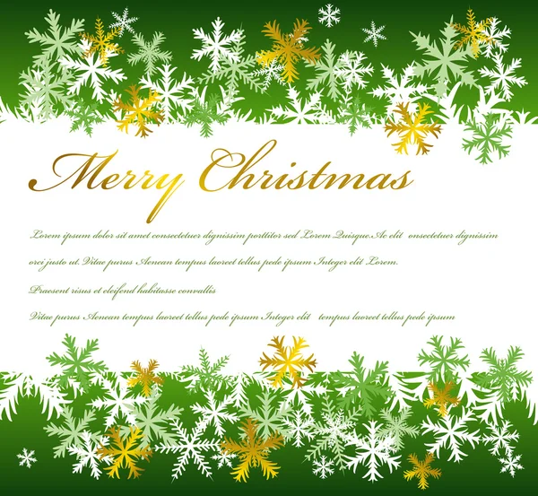 Green Christmas background — Vector de stoc